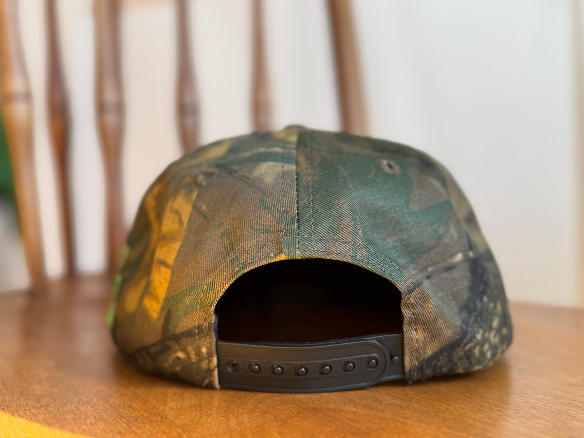 Embroidered Vintage Camo Cap